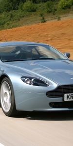 Vantage,V8,2005,Природа,Серый,Астон Мартин (Aston Martin),Тачки (Cars),Вид Спереди,Машины