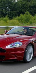 2009,Тачки (Cars),Dbs,Астон Мартин (Aston Martin),Красный,Природа,Вид Сбоку,Стиль,Спорт