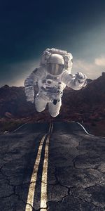 Astronaut,Asphalt,Rocks,Miscellanea,Gravity,Road,Stones,Miscellaneous