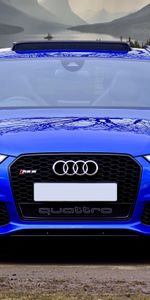 Audi Rs6,Тачки (Cars),Вид Спереди,Машина,Синий,Ауди (Audi)