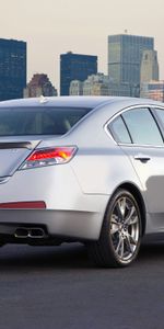 Auto,Acura,Cars,Asphalt,Rear View,Style,Akura,2008,Silver Metallic,Back View,City