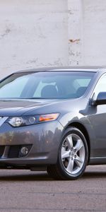 Auto,Acura,Cars,Asphalt,Style,Akura,2008,Tsx,Grey,Front View