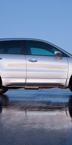 Auto,Acura,Reflection,Jeep,Side View,Style,Akura,Silver Metallic,Rdx,Wet Asphalt,Cars