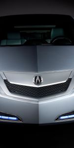 Acura,Vue De Face,Akura,Zdx,2009,Gris Métallisé,Gris Métallique,Prototype De Voiture,Style,Concept Car,Voitures