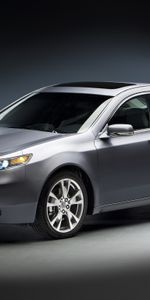 Automóvil,Acura,Vista Frontal,Estilo,Tl,2011,Gris Metalizado,Gris Metálico,Coches