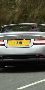 Auto,Asphalt,Rear View,Style,2004,Silver Metallic,Db9,Aston Martin,Cars,Back View