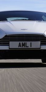 2011,Vantage,V8,Астон Мартин (Aston Martin),Асфальт,Белый,Тачки (Cars),Вид Спереди,Машины