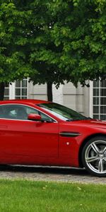 Auto,Aston Martin,Cars,Building,Side View,2008,V8,Vantage