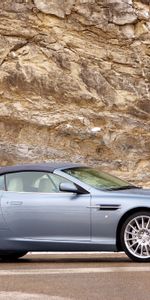 Style,2004,Db9,Rocheux,Vue De Côté,Rocher,Voitures,Aston Martin