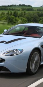 Auto,Aston Martin,Front View,Speed,Style,Blue Metallic,2009,V12,Zagato,Piroda,Cars