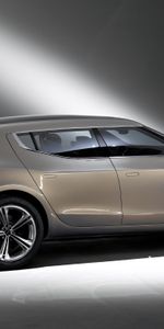 Auto,Aston Martin,Side View,2009,Concept Car,Beige Metallic,Lagonda,Cars