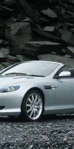 2004,Db9,Серебряный Металлик,Тачки (Cars),Астон Мартин (Aston Martin),Вид Спереди,Спорт,Машины