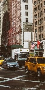 Auto,Cars,Manhattan,Street,New York