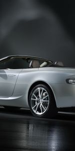 Белый,2010,Db9,Тачки (Cars),Отражение,Вид Сбоку,Стиль,Астон Мартин (Aston Martin),Машины