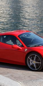 Auto,Cars,Shore,Bank,Spider,458 Italia,Ferrari