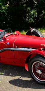 1939,Красный,Вид Сбоку,Стиль,Тачки (Cars),Астон Мартин (Aston Martin),Ретро,Машины