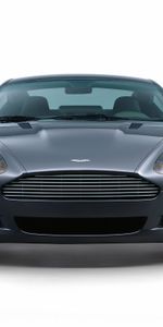 2004,Db9,Серый Металлик,Астон Мартин (Aston Martin),Вид Спереди,Тачки (Cars),Стиль,Машины