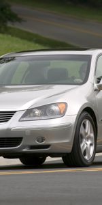 Auto,Grass,Acura,Cars,Road,Front View,Style,Akura,2004,Sedan,Metallic Gray,Grey Metallic,Rl