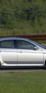 Auto,Grass,Acura,Cars,Side View,Speed,Style,Akura,Shrubs,Tl,2007,Silver Metallic,Nature