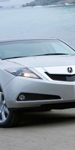 Auto,Grass,Sea,Acura,Asphalt,Front View,Style,Akura,Zdx,2009,Silver Metallic,Cars