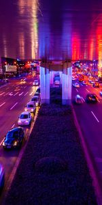 Auto,Lights,Cities,Night,City,Road