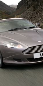 Style,2004,Db9,Montagnes,Asphalte,La Vitesse,Voitures,Vue De Face,Vitesse,Aston Martin