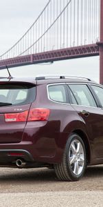 Auto,Nature,Grass,Acura,Cars,Asphalt,Bridge,Rear View,Back View,Style,Akura,2010,Vinous,Tsx,Burgundy