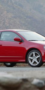 Auto,Nature,Mountains,Acura,Cars,Asphalt,Side View,Style,Rsx