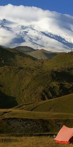 Auto,Nature,Niva Chevrolet,Mountains,Tent