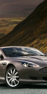 Automóvil,Naturaleza,Aston Martin,Coches,Vista Lateral,Perfil,Estilo,2004,Db9,Gris Metalizado,Gris Metálico