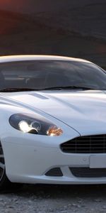 Automóvil,Naturaleza,Árboles,Puesta Del Sol,Hierba,Aston Martin,Vista Frontal,Estilo,Db9,2010,Deportes,Coches