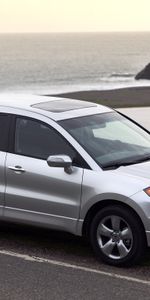 Auto,Nature,Water,Grass,Acura,Asphalt,Style,Akura,Silver Metallic,Rdx,Side View,Cars