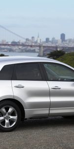 Auto,Nature,Water,Grass,Acura,Bush,Asphalt,Side View,Style,Akura,Silver Metallic,Rdx,Cars,City