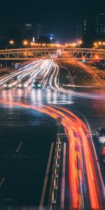 Auto,Night,Road,Cities,Glow,Neon