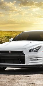 Nissan Gt R,Белый,Ниссан (Nissan),Тачки (Cars),Машины