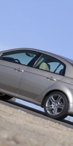 Auto,Sky,Acura,Asphalt,Side View,Style,Akura,Tl,2004,Metallic Gray,Grey Metallic,Cars