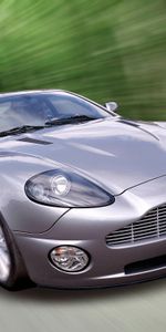 Vanquish,V12,2001,Астон Мартин (Aston Martin),Тачки (Cars),Скорость,Вид Спереди,Сиреневый,Машины