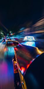 Auto,Taxi,Cars,Movement,Blur,Smooth,Long Exposure,Traffic