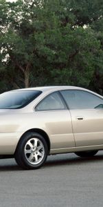 Auto,Trees,Acura,Cars,Akura,Metallic White,White Metallic,Cl,Side View