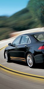 Auto,Trees,Acura,Cars,Asphalt,Back View,Speed,Style,Akura,2006,Tsx,Nature,Rear View