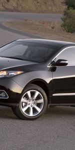 Auto,Trees,Acura,Cars,Asphalt,Side View,Style,Akura,Zdx,2009