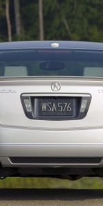 Auto,Trees,Acura,Cars,Rear View,Style,Akura,Tl,2007,Silver Metallic,Back View