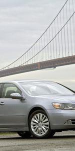 Auto,Water,Grass,Acura,Front View,Bridge,Style,Akura,2010,Sedan,Grey Metallic,Metallic Gray,Rl,Cars