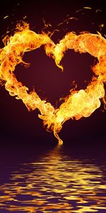 Background,Fire,Hearts