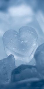 Hielo,Corazones,Fondo