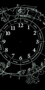 Contexte,Zodiac,Horloge