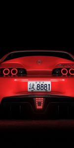 Toyota Supra,Vista Trasera,Coches,Iluminación,Deportivo,Oscuro,Toyota,Iluminar Desde El Fondo,Coche Deportivo