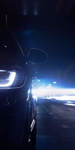 Noche,Jaguar,Coches,Carro,Coche,Iluminación,Jaguar F Pace,Oscuro,De Cerca,Primer Plano,Faro,Iluminar Desde El Fondo