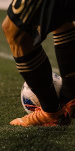 Ball,Lawn,Cleats,Shoes,Knee Socks,Sports,Footballer