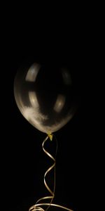 Balloon,Tape,Ease,Ribbon,Feather,Dark,Minimalism